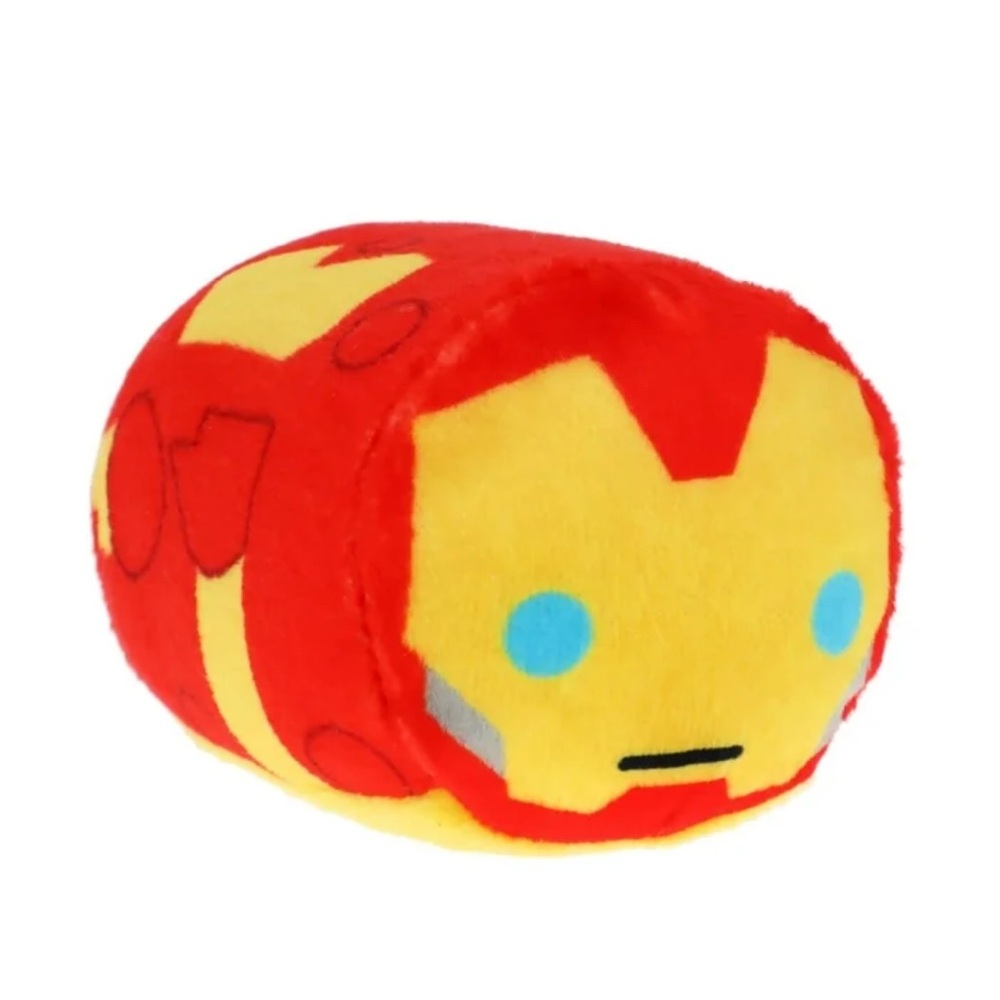 Marvel Iron Man Tsum Tsum Round Plush Red, Yellow, and Blue Collectible 2.5 Inch